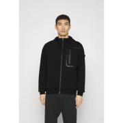 Peuterey Svart Sweatvest, Stil Parker 01 Black, Herr