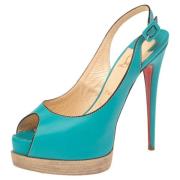 Christian Louboutin Pre-owned Pre-owned Laeder sandaler Green, Dam