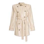 The Mannei Stockholm kort trenchcoat Beige, Dam