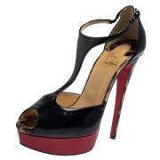 Christian Louboutin Pre-owned Pre-owned Laeder sandaler Black, Dam