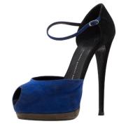 Giuseppe Zanotti Pre-owned Pre-owned Mocka sandaler Blue, Dam