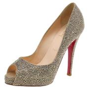 Christian Louboutin Pre-owned Pre-owned Mocka klackskor Yellow, Dam