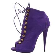 Giuseppe Zanotti Pre-owned Pre-owned Laeder stvlar Purple, Dam