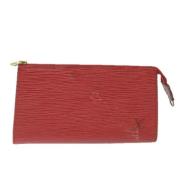 Louis Vuitton Vintage Pre-owned Laeder kuvertvskor Red, Dam