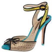 Sophia Webster Pre-owned Pre-owned Satin sandaler Multicolor, Dam