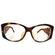 Chanel Vintage Pre-owned Plast solglasgon Brown, Dam