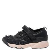 Dior Vintage Pre-owned Tyg sneakers Black, Dam