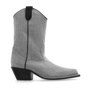 Vic Matié Ankelboots med klack Gray, Dam