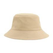 Burberry Sydd Bomullsblandning Cloche Beige, Dam