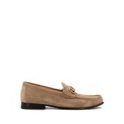 Brunello Cucinelli Klassiska Mockasiner i Mocka Beige, Herr