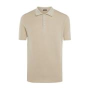 Kiton Beige Bomull Fiskarens Ribb Polo Skjorta Beige, Herr