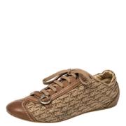 Dior Vintage Pre-owned Tyg sneakers Brown, Dam