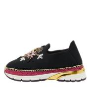 Dolce & Gabbana Pre-owned Pre-owned Tyg sneakers Black, Dam