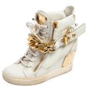 Giuseppe Zanotti Pre-owned Pre-owned Laeder sneakers White, Dam