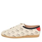 Gucci Vintage Pre-owned Laeder sneakers Beige, Dam