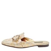 Dolce & Gabbana Pre-owned Pre-owned Tyg mules Yellow, Dam
