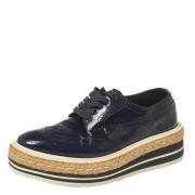 Prada Vintage Pre-owned Laeder sneakers Blue, Dam