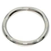 Chanel Vintage Pre-owned Platina ringar Gray, Dam