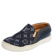 Louis Vuitton Vintage Pre-owned Denim sneakers Blue, Dam