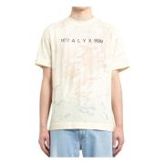 1017 Alyx 9SM Translucent Grafisk T-Shirt White, Herr