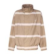 JW Anderson Randig Logo Print Jacka Beige, Herr