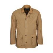 Barbour Casual Beige Bomullsjacka med Sammetkrage Beige, Herr