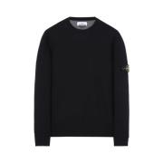 Stone Island Stickade plagg med rund hals Black, Herr