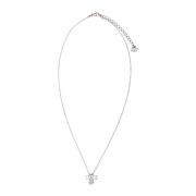 Swarovski Silver Metallhalsband - Stiligt Design Gray, Dam