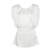 Jil Sander Stilfull Blus för Kvinnor White, Dam