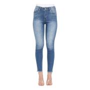 Only Skinny Fit Medium Blue Denim Jeans Blue, Dam