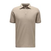 Fedeli Granit North Kortärmad Polo Beige, Herr