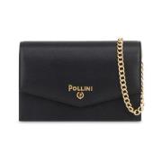 Pollini Svart Pochette med Kedjeband Black, Dam