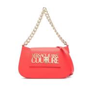 Versace Jeans Couture Röd Hobo Väska med Kedjehandtag Red, Dam