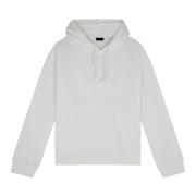 Paul & Shark Bomulls sweatshirt med brodyr i mjölkvit White, Herr