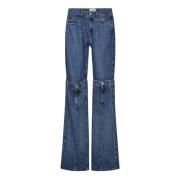 Coperni Faded Blue Wide-Leg Jeans Blue, Herr