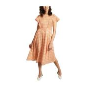 Tinsels Midi Dresses Orange, Dam