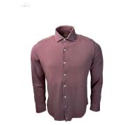 Sonrisa Piquet Jersey Skjorta, Aubergine Pink, Herr