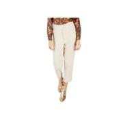 Tinsels Cropped Trousers White, Dam