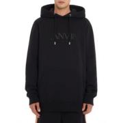 Lanvin Svarta Oversized Hoodie Tröjor Black, Herr