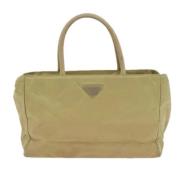 Prada Vintage Pre-owned Tyg prada-vskor Beige, Dam