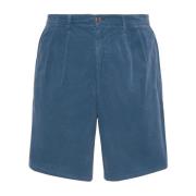 Boggi Milano Ultralätta bomullsfrotté Bermuda shorts Blue, Herr