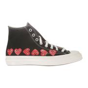 Comme des Garçons Hjärta Låg Topp Sneakers Gray, Dam