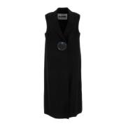 Jil Sander Trench Gilet - Stiligt ytterplagg Black, Dam