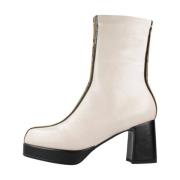 Noa Harmon Heeled Boots Beige, Dam