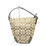 Coach Pre-owned Pre-owned Canvas axelremsvskor Beige, Dam