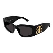 Balenciaga Bb0321S 002 Sunglasses Black, Dam