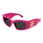 Balenciaga Bb0321S 006 Sunglasses Pink, Dam
