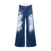 Dsquared2 Byxa 5 Fickor Jeans Blue, Dam