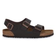 Birkenstock Mörkbruna Milano Sandaler Brown, Herr