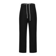 Palm Angels Casual bomullsbyxor Black, Herr